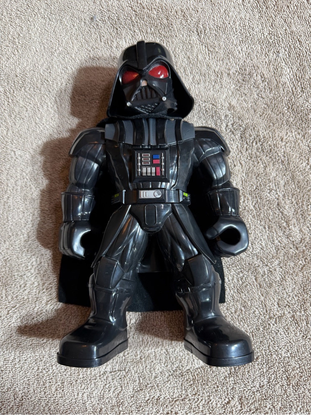 Hasbro Black Darth Vader Action Figure with Red Eye Accents